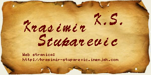 Krasimir Stuparević vizit kartica